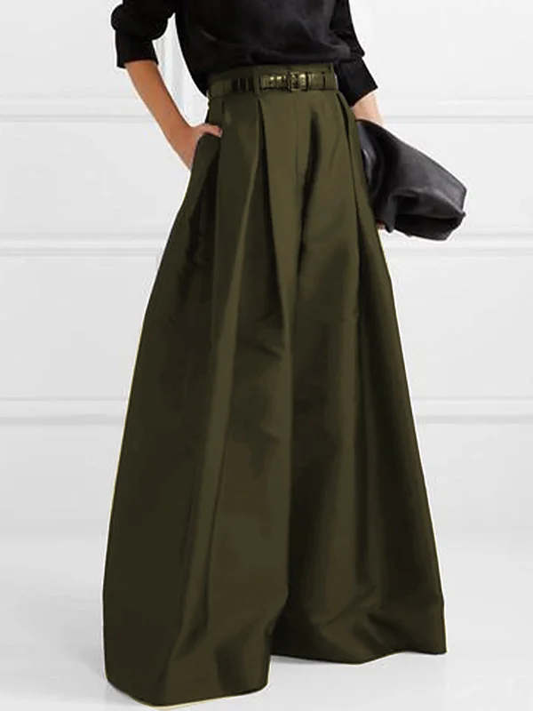 Pantalon plissé femme taille haute jambe large, chic et fluide. Confort élégant pour l'automne.