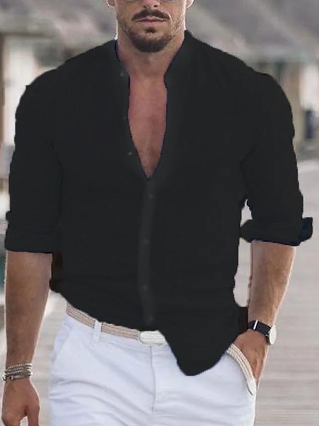 Chemise Daniel élégante pour homme, légère et polyvalente, parfaite pour un style décontracté chic au printemps/été.