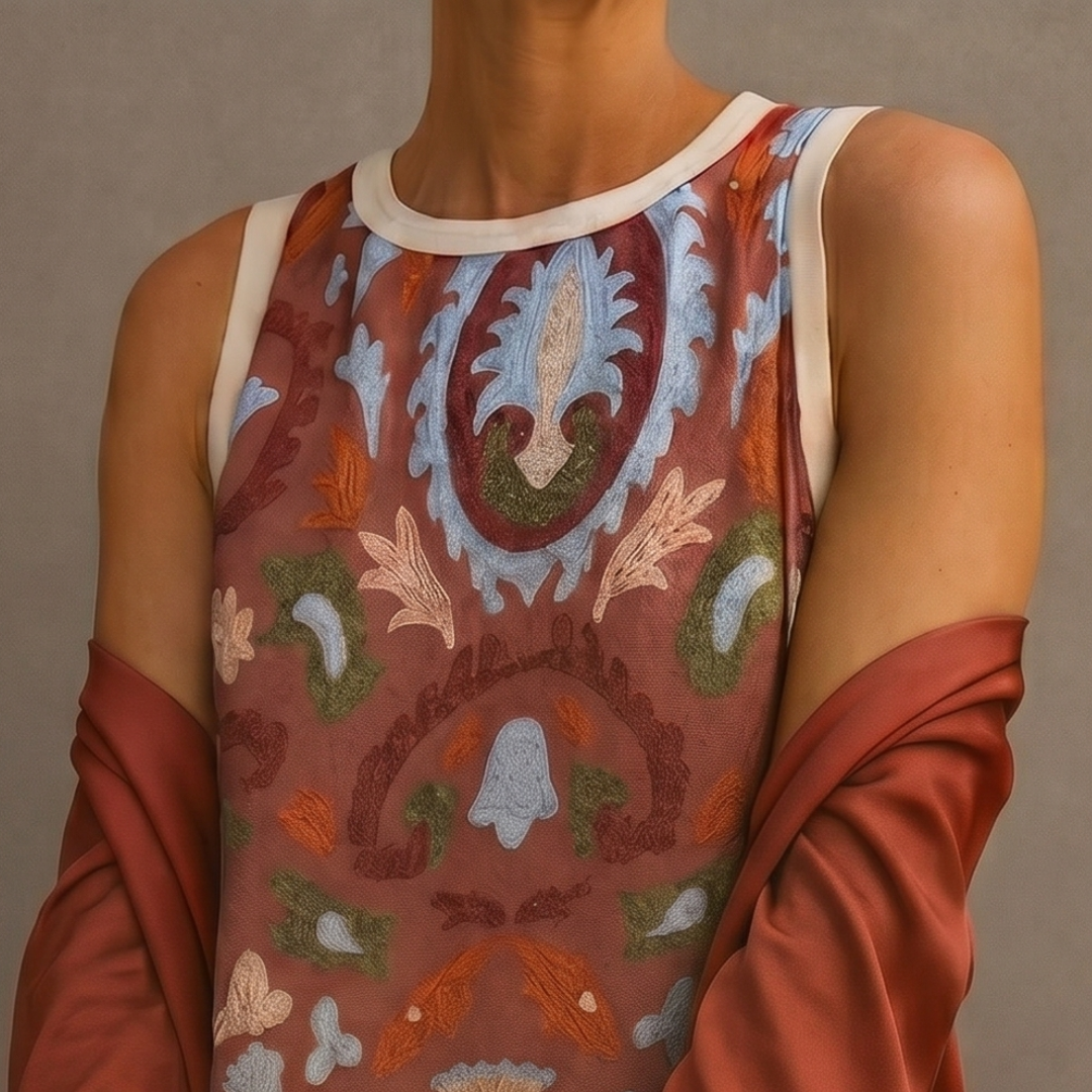 Tenue femme confortable et polyvalente: robe longue fluide et veste élégante, mode féminine.