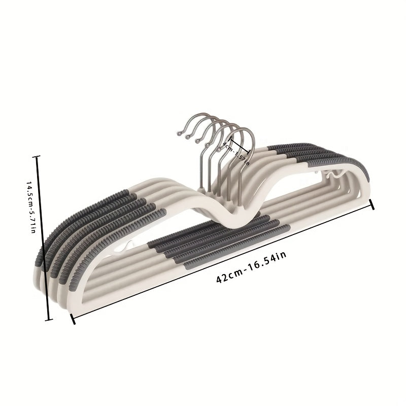 Cintre court ergonomique antidérapant, pivotant à 360°, maximise l'espace de votre armoire.
