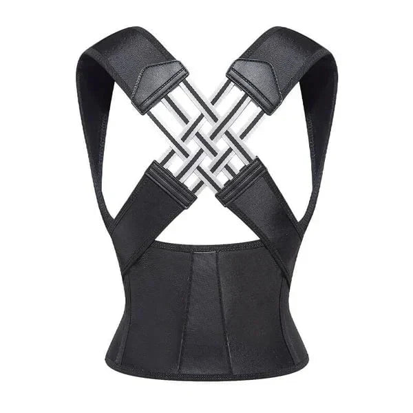 Ceinture de soutien dorsal ergonomique et ajustable, favorisant une posture saine et le confort unisexe.