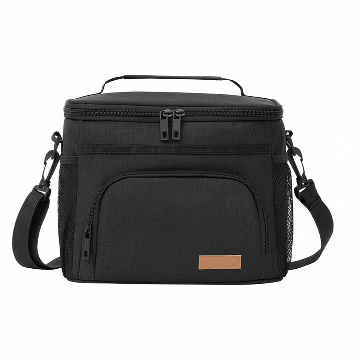 Sac à lunch portable gris pour une organisation optimale des repas. Maintien la fraîcheur pour l'école, le bureau, pique-nique.