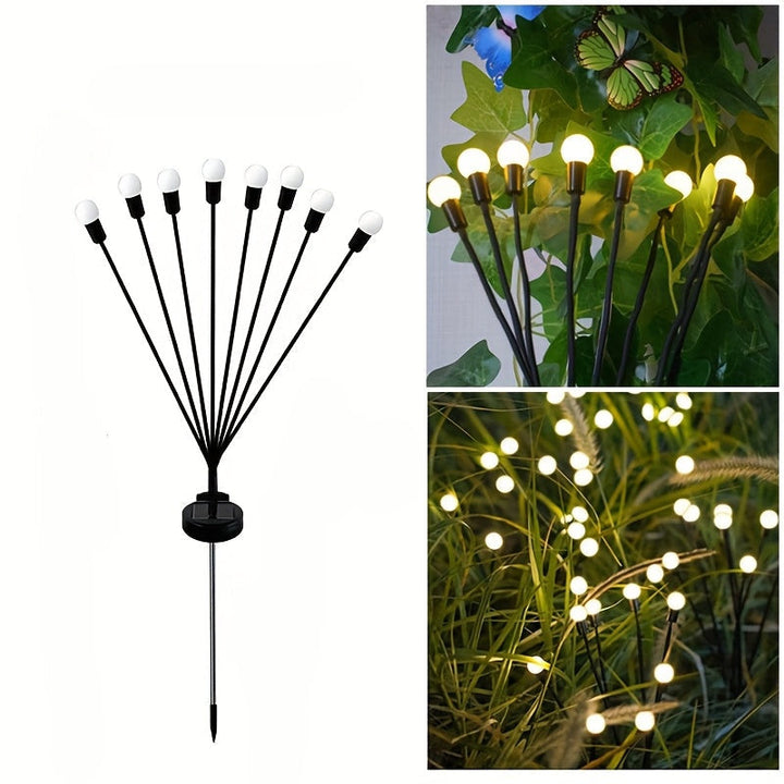 Créez une ambiance féerique avec des lampes solaires LED lucioles. Éclairage extérieur écologique et autonome.