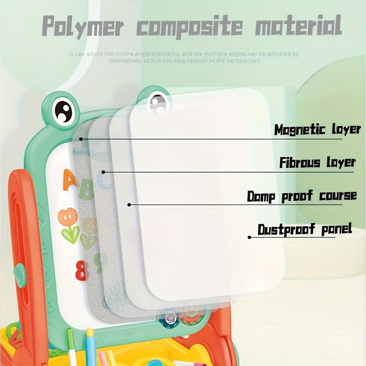 Tableau noir et magnétique pour enfant double face, jouet éducatif parfait pour stimuler l'apprentissage.