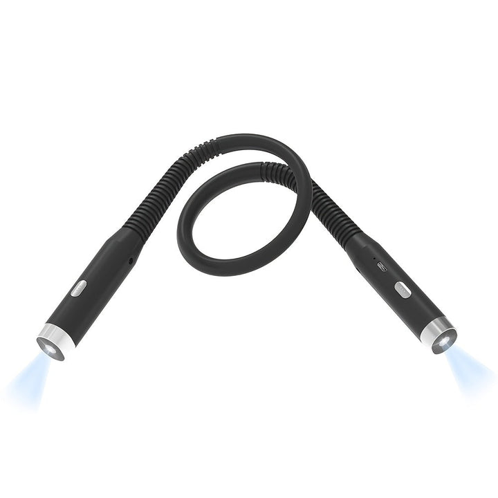 Lampe FlexLight tour de cou portable, éclairage réglable pour tricot, lecture, voyage et bricolage facile.