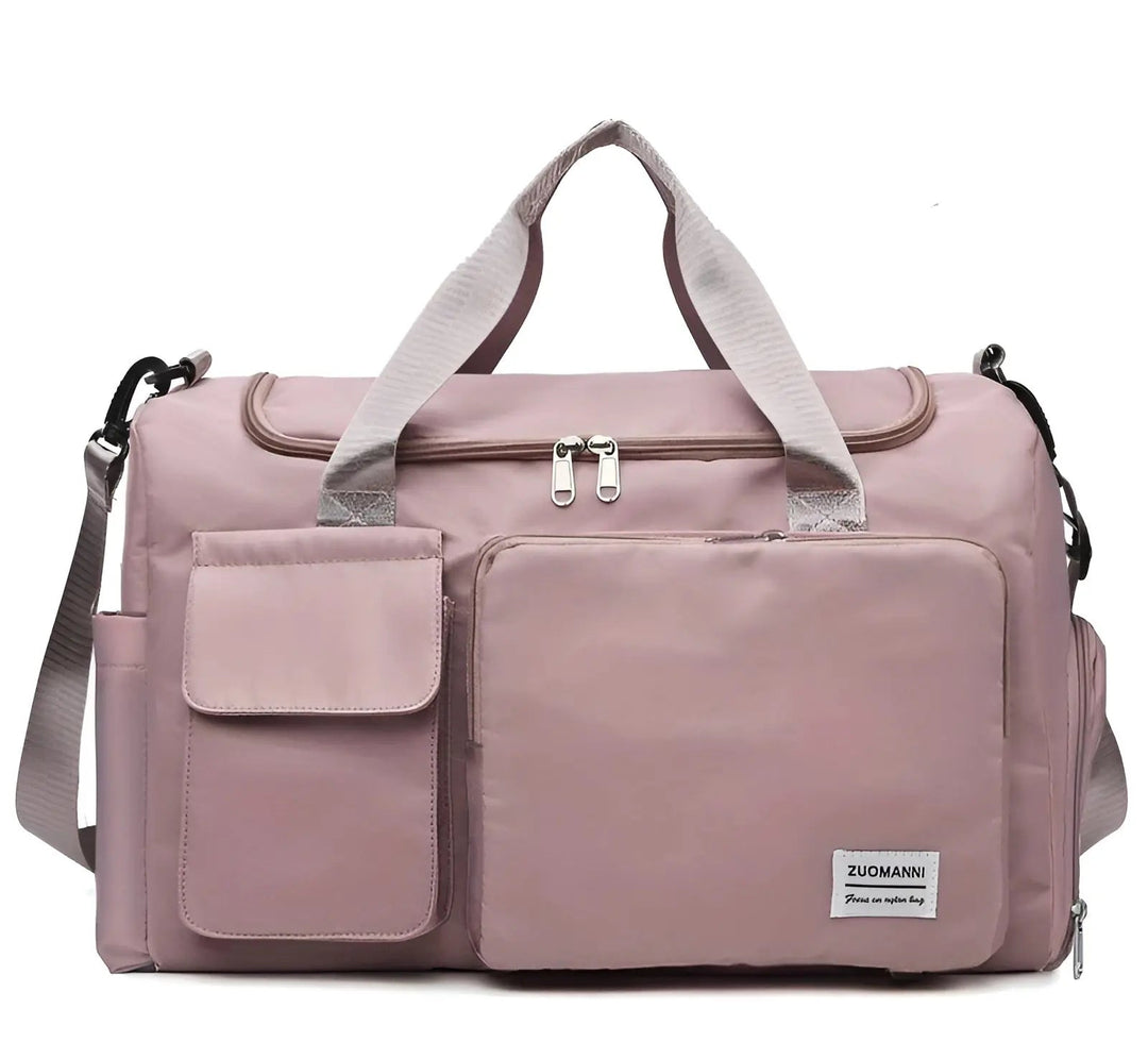 Sac multifonction grand format, étanche, pour sport, voyage ou week-end, convient aux hommes et aux femmes.