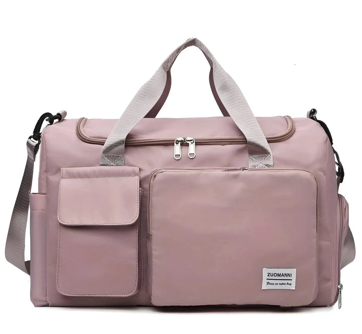 Sac multifonction grand format, étanche, pour sport, voyage ou week-end, convient aux hommes et aux femmes.