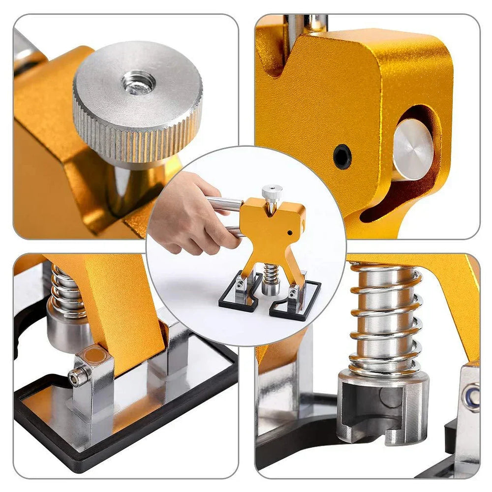 Outils de débosselage sans peinture pour voiture, kit de réparation de carrosserie facile pour bosses.