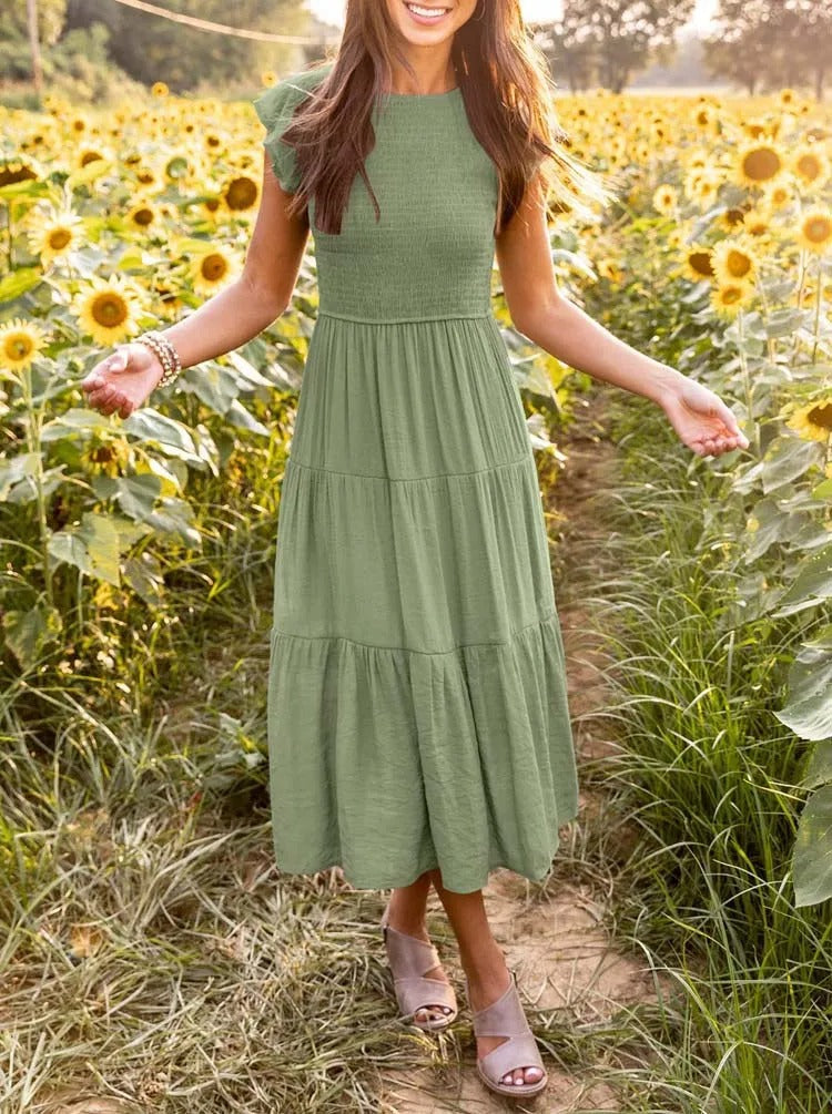 Robe tendance et confortable pour femme, effet ventre plat. Une pièce essentielle de mode féminine.