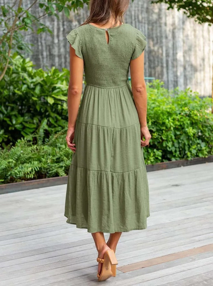 Robe chic femme, polyvalente et très confortable. Avec effet ventre plat pour un look tendance.