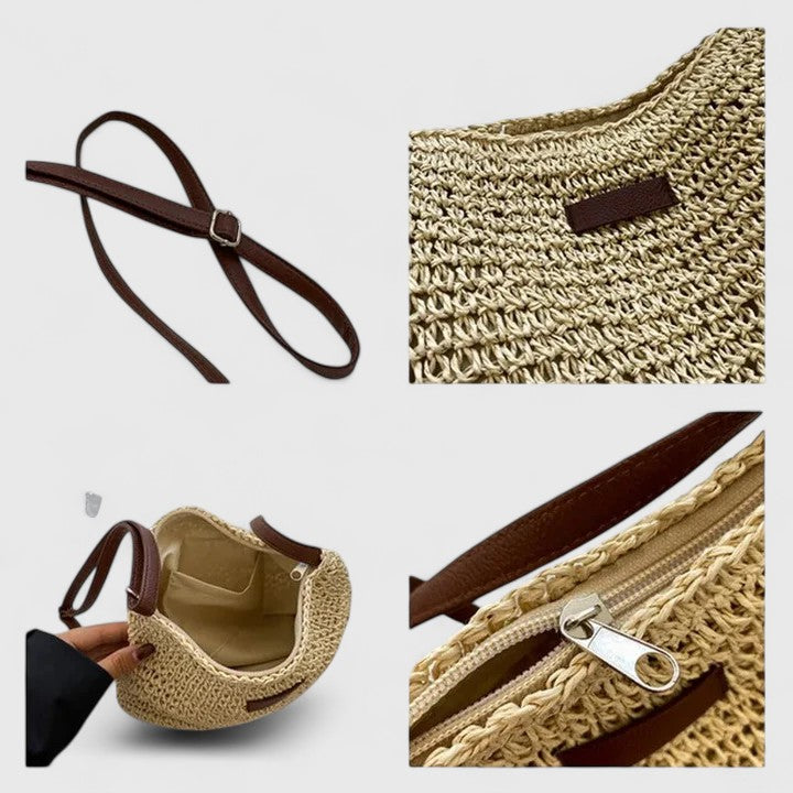 Sac femme élégant kaki. Style chic et polyvalent, parfait comme sac à main ou sac épaule décontracté.