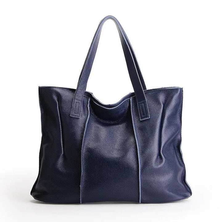 Cabas en cuir vintage pour femme, idéal pour le bureau ou l'université, très pratique.