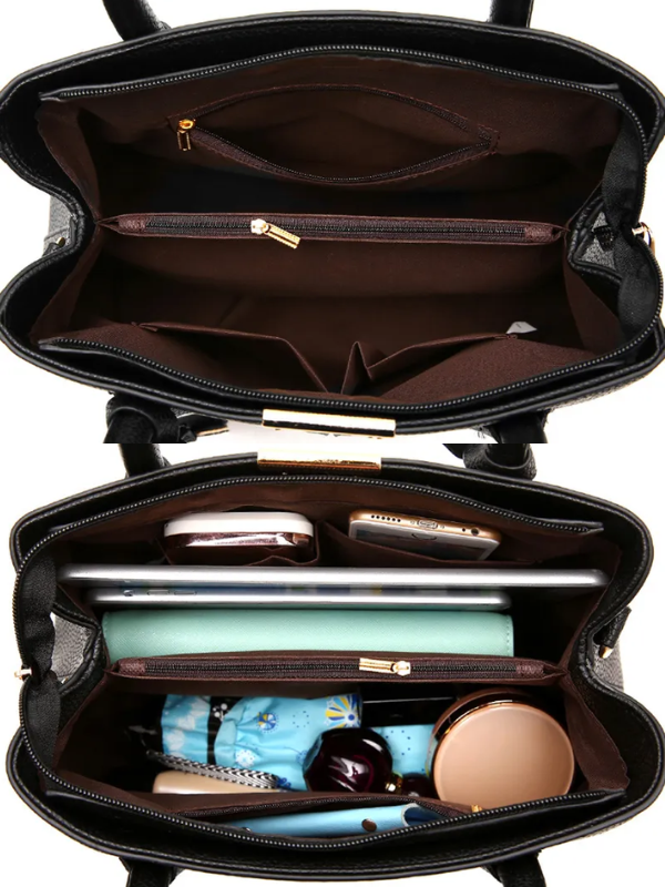 Sac bandoulière femme pratique et chic, grand volume. Idéal pour organiser vos affaires, accessoire mode tendance.