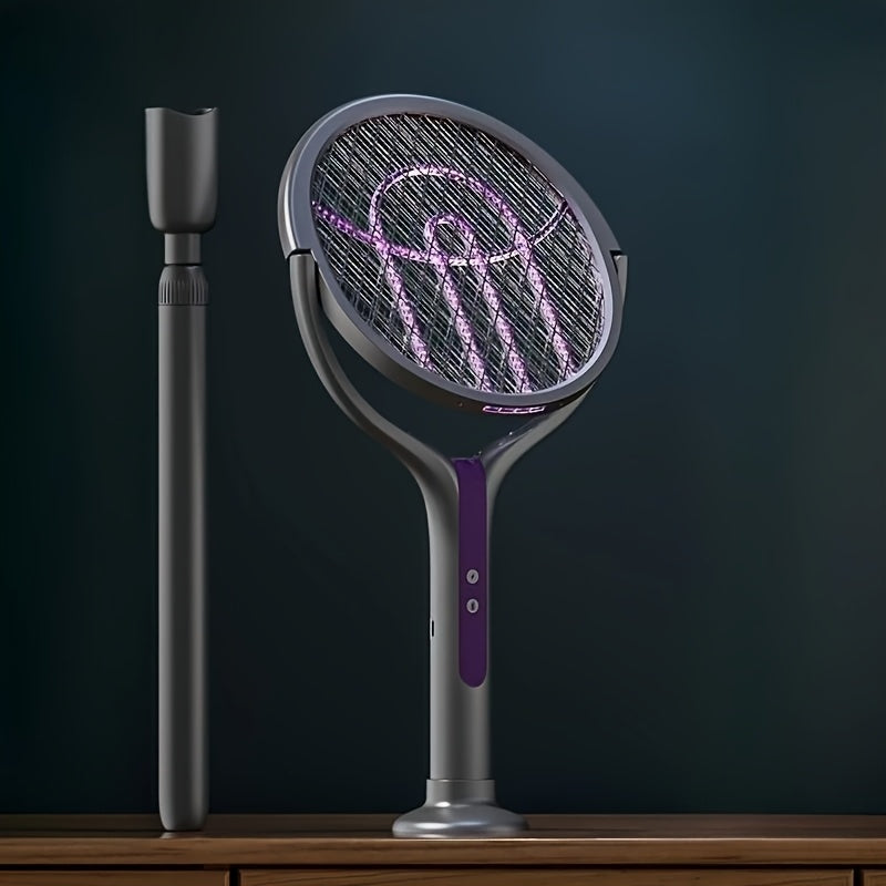 Éliminez les moustiques du jardin avec ce zapper électrique rechargeable. Pliable et télescopique pour extérieur.