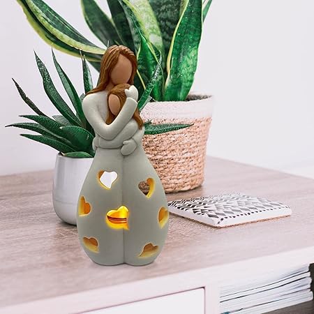 Lampe LED cœur romantique beige, excellente décoration pour une atmosphère intime et chaleureuse.