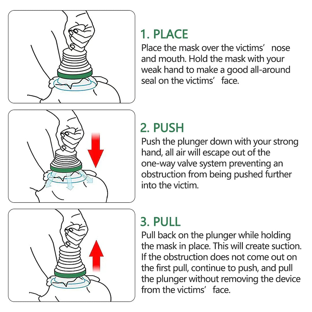 Solution de sauvetage anti-étouffement compacte et facile à utiliser. Indispensable pour la famille.