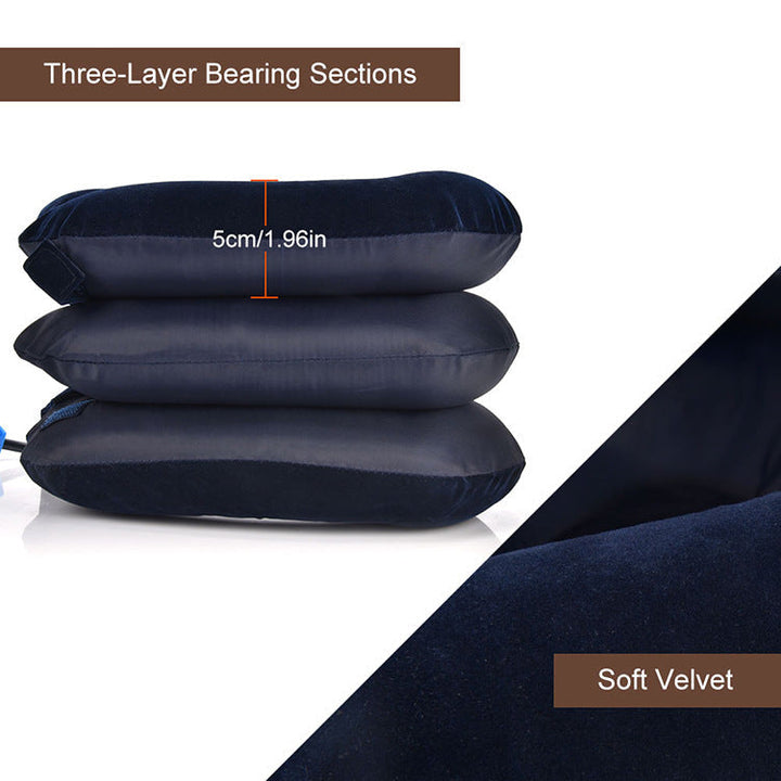 Solution unisexe pour la thérapie du cou, ce dispositif gonflable aide à améliorer la posture et le bien-être cervical.