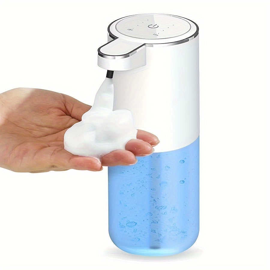 Distributeur de savon automatique sans contact, design moderne, idéal hygiène mains cuisine/salle de bain.