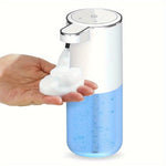Modèle blanc à flacon transparent pour mousse
