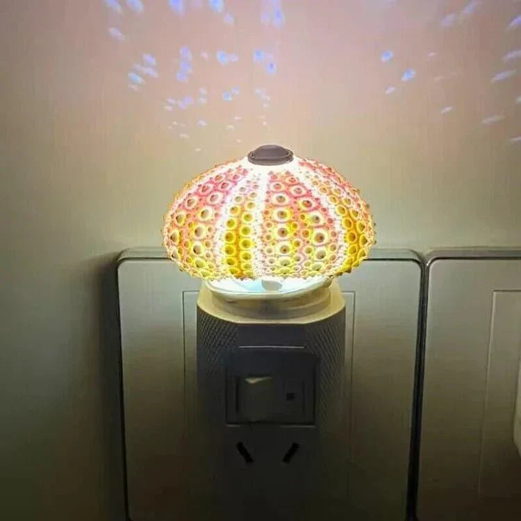 Lampe LED oursin miniature, objet de décoration créatif et unique pour tout intérieur.