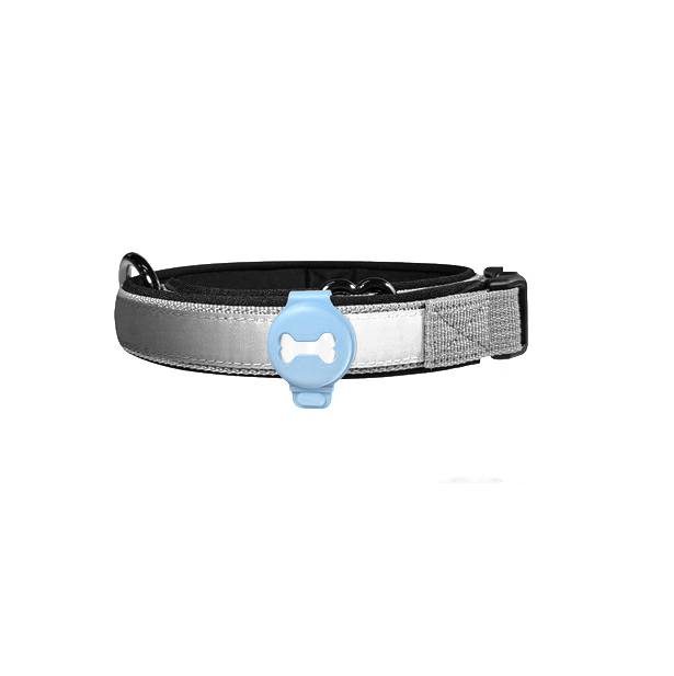 Petit traceur GPS étanche pour chien, léger et discret, offrant une localisation précise pour la sécurité canine.