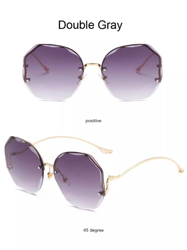 Lunettes de soleil dégradées, luxe unisexe, mode d'été, accessoire essentiel avec protection UV.