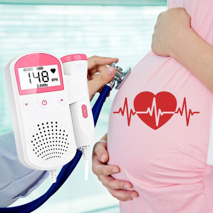 Appareil de surveillance prénatale portable, le doppler fœtal pour entendre le cœur de bébé en toute sérénité.
