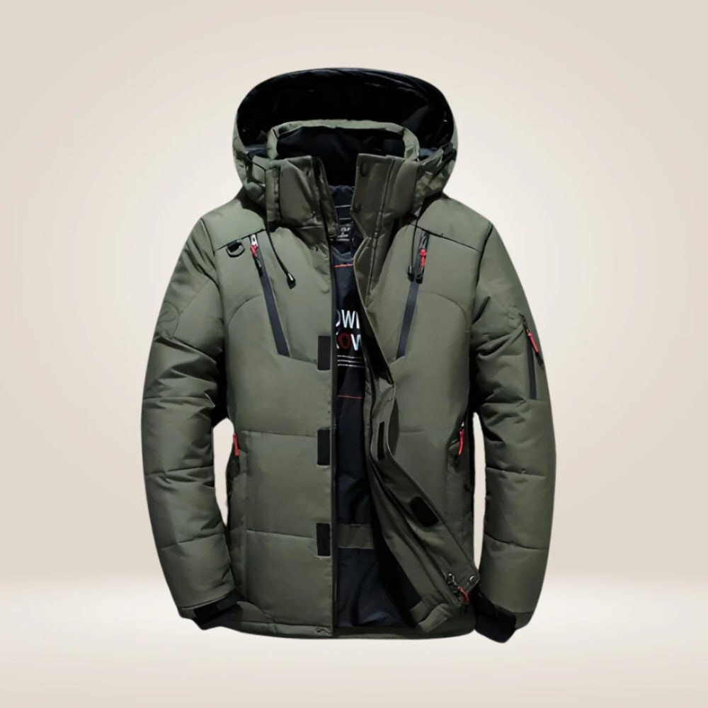 Veste doudoune chaude homme en duvet, respirante et déperlante, parfaite pour le quotidien.