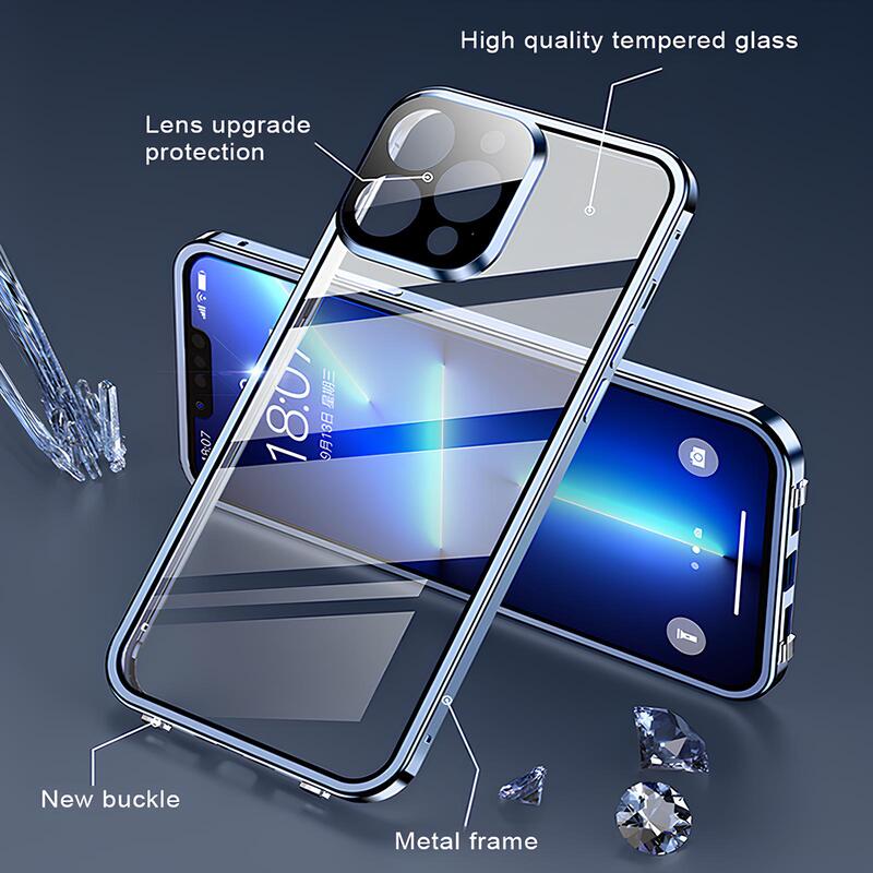 Coque iPhone 11 anti-espion magnétique, assurant une confidentialité maximale et protection antichoc.