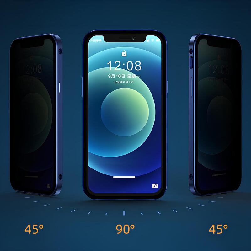 Coque de sécurité magnétique pour iPhone, anti-espion et antichoc, pour protection optimale et confidentialité.