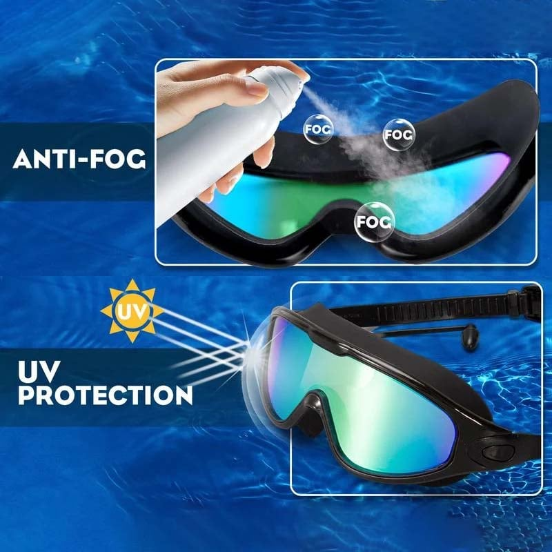 Protection UV avancée: lunettes de natation AquaVision Pro, parfaites pour l'extérieur et le sport aquatique.