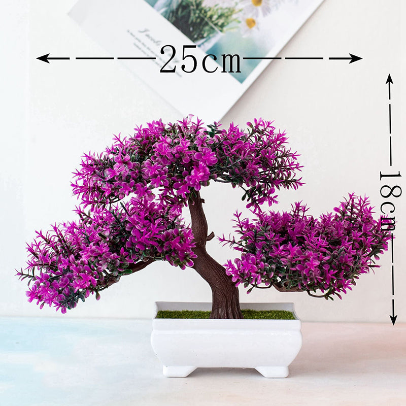 Bonsaï artificiel décoratif, plante élégante pour intérieur. Parfait pour une ambiance zen dans maison ou bureau, sans soin.