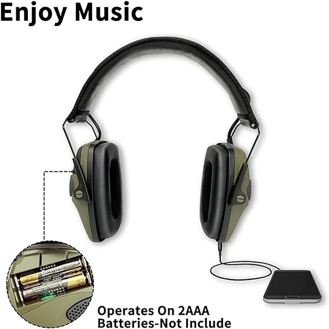 Casque antibruit Bluetooth résistant pour extérieur, idéal pour tir, chasse, protection auditive professionnelle durable.