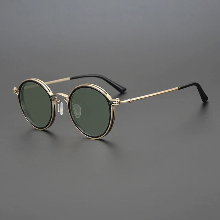 Lunettes de soleil unisexes polarisées, monture métal premium, protection UV 400 et anti-reflets pour l'été.