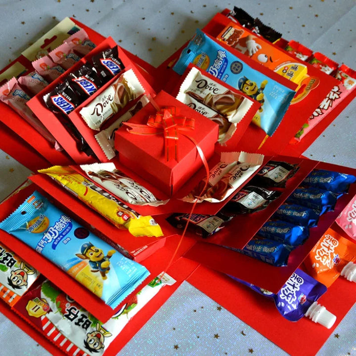 Boîte cadeau personnalisée DIY pour anniversaire, Saint-Valentin, mariage, souvenirs précieux.