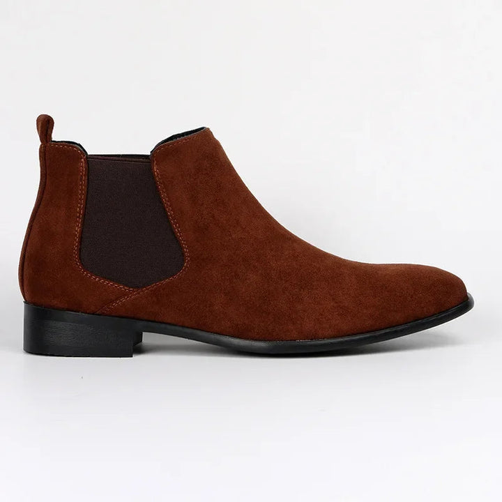 Bottines Chelsea homme bout pointu, enfilage facile, confortables et élégantes, mode automne-hiver.