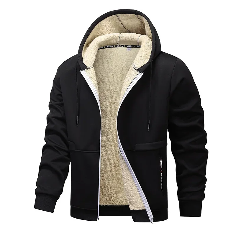 Sweat zippé homme confortable et chaud. Style décontracté avec capuche, parfait pour l'automne-hiver.