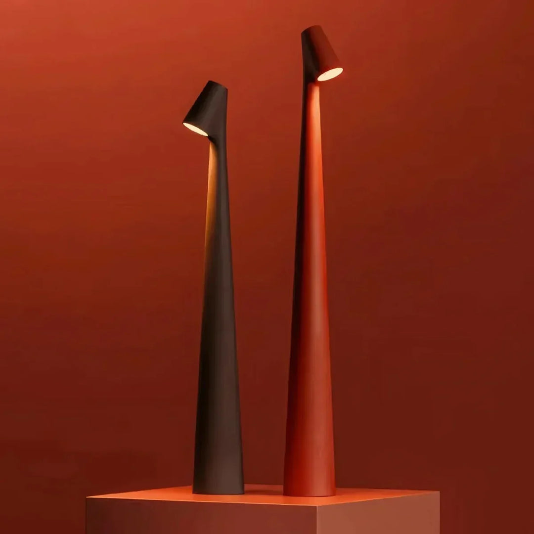 Éclairage de table sans fil LED, portable et rechargeable, design moderne pour toute pièce de la maison.