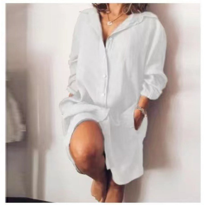 Tunique femme fluide pour l'été, style décontracté chic, idéale pour la mode féminine estivale.