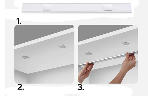 Lampe LED murale sans fil pour économie d'énergie, éclairage automatique par capteur de mouvement.