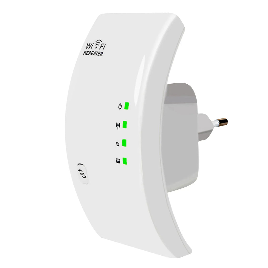 Booster WiFi puissant améliorant le signal pour une couverture réseau étendue et internet rapide partout chez vous.