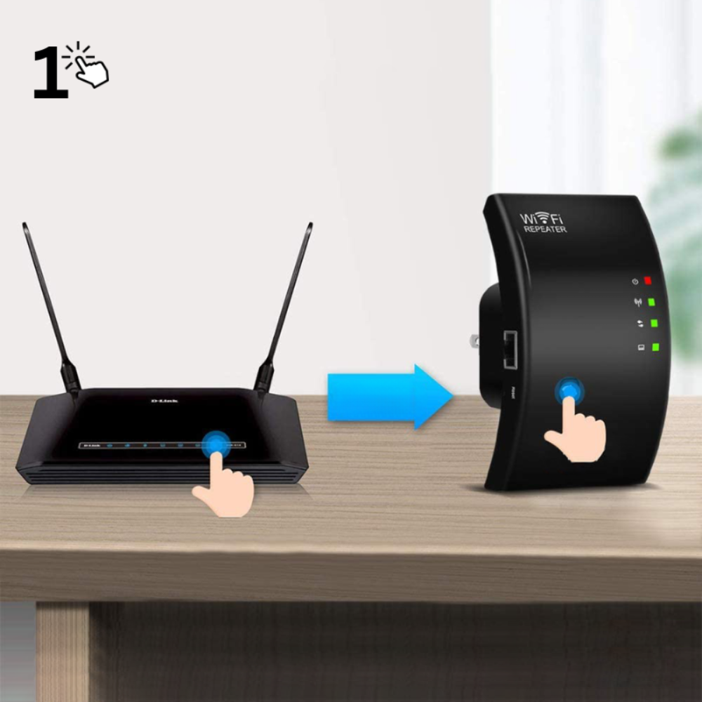 Appareil d'extension WiFi puissant, booster de signal pour une couverture internet rapide et fiable à la maison.