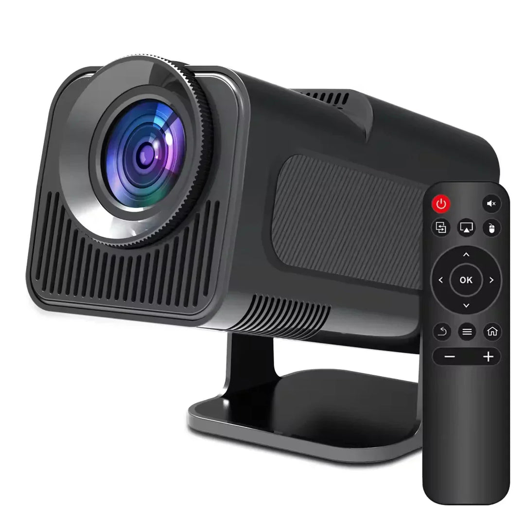 Projecteur portable Full HD 1080p pour cinéma maison et extérieur, avec WiFi 6 et Bluetooth 5.0.