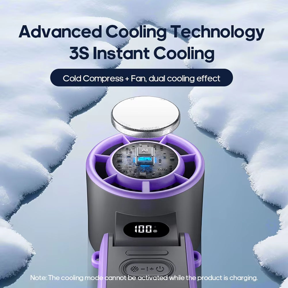 Indispensable d'été: ventilateur turbo portable USB-C anti-chaleur, pour une fraîcheur personnelle et directe partout.