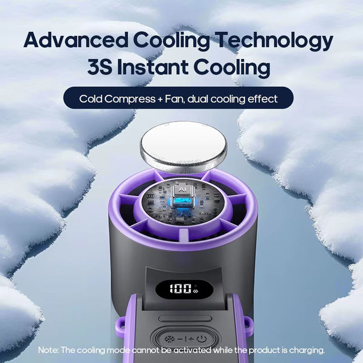 Indispensable d'été: ventilateur turbo portable USB-C anti-chaleur, pour une fraîcheur personnelle et directe partout.
