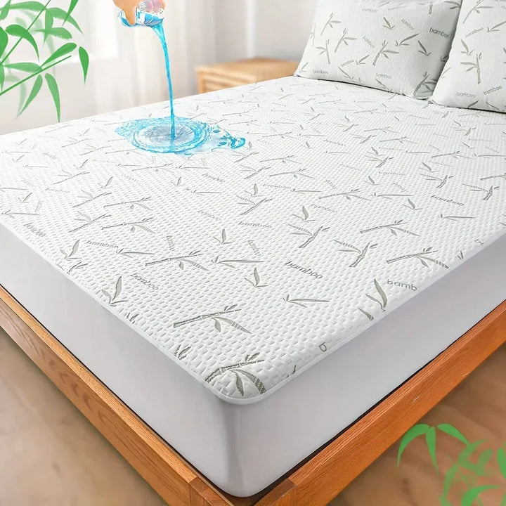 Literie fraîche : drap-housse en bambou rafraîchissant pour des nuits d'été confortables.