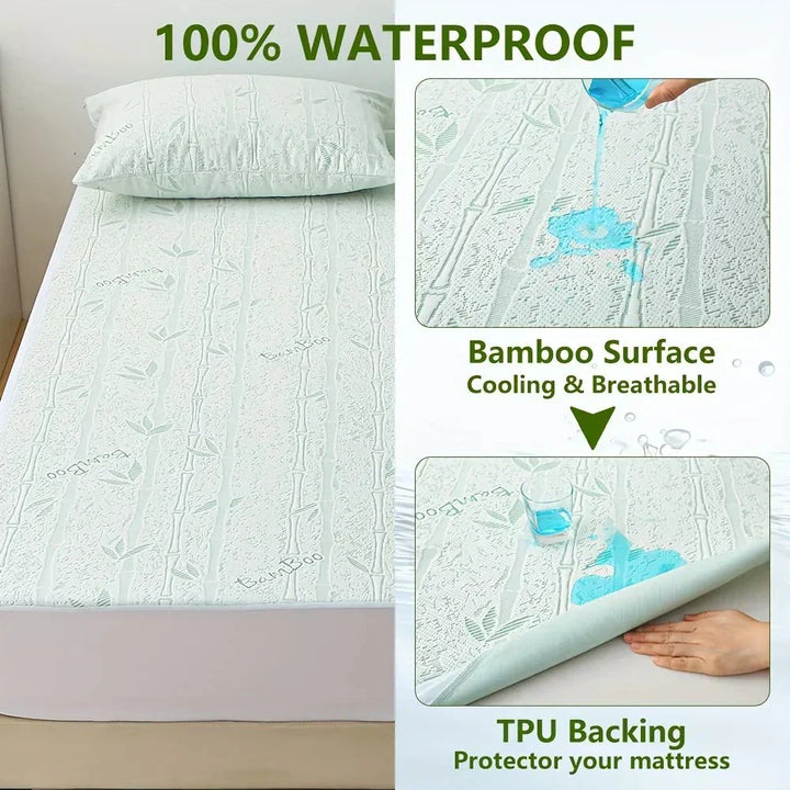 Drap-housse en bambou, essentiel pour des nuits d'été fraîches et un sommeil profond.