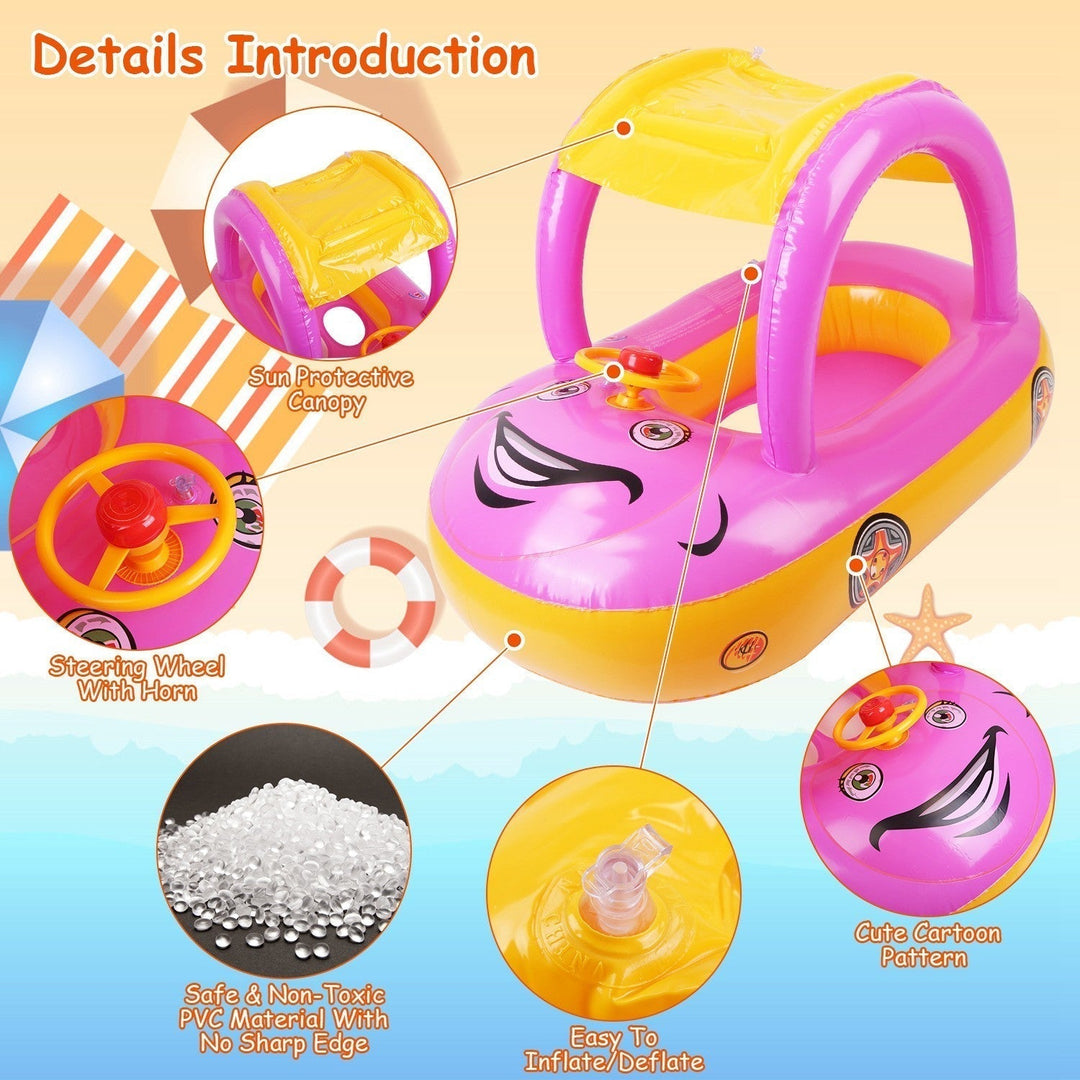 Bateau gonflable pour enfant, parfait pour les jeux et la détente dans la piscine familiale.
