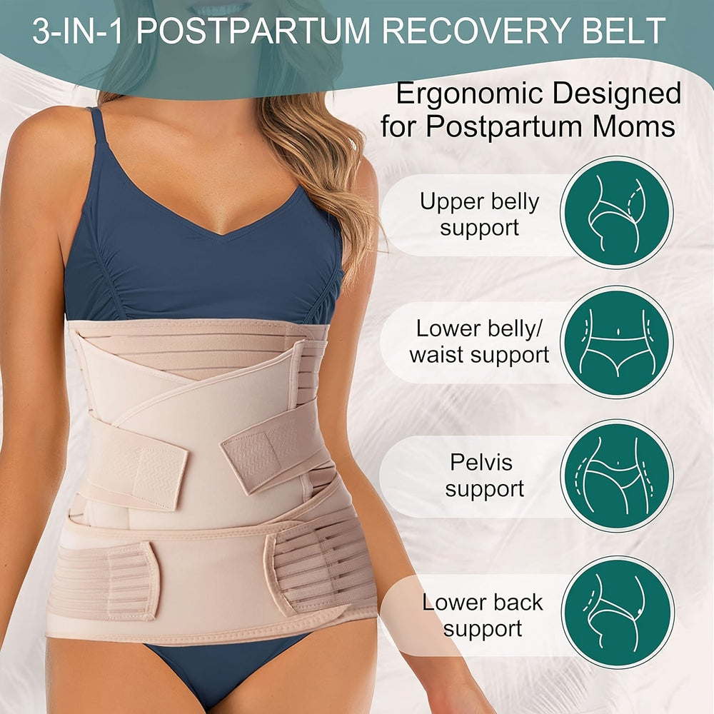 Soutien postnatal ajustable et confortable pour femmes. Ceinture post accouchement ventre plat, récupération maternité.