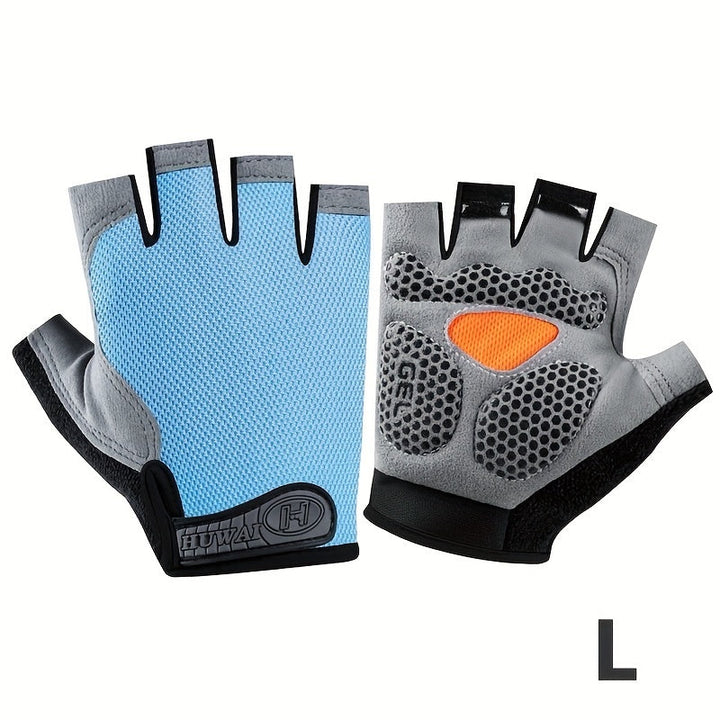 Gants de fitness extérieur, légers, demi-doigts, excellente prise, pour homme et femme.